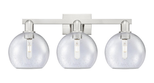 Arcadia Three Light Bath Vanity in Brushed Satin Nickel (405|716-3W-SN-G124-8)