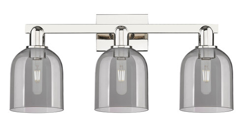 Arcadia Three Light Bath Vanity in Polished Nickel (405|716-3W-PN-G558-6SM)