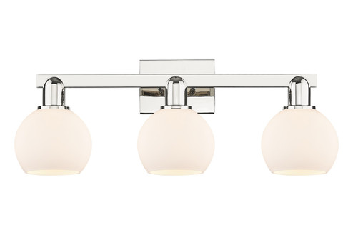 Arcadia Three Light Bath Vanity in Polished Nickel (405|716-3W-PN-G121-6)