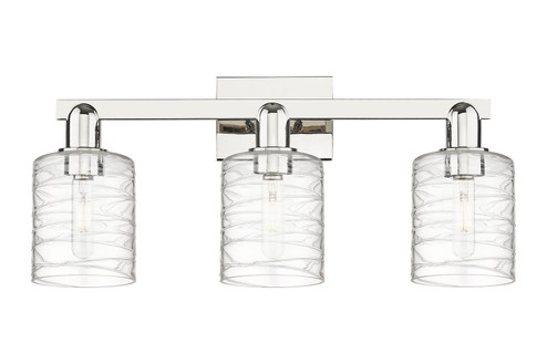 Arcadia Three Light Bath Vanity in Polished Nickel (405|716-3W-PN-G1113)