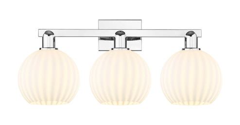 Arcadia Three Light Bath Vanity in Polished Chrome (405|716-3W-PC-G1217-8WV)