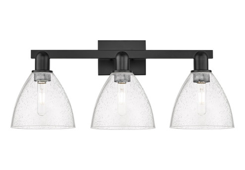 Arcadia Three Light Bath Vanity in Matte Black (405|716-3W-BK-GBD-754)