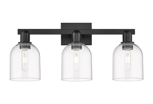 Arcadia Three Light Bath Vanity in Matte Black (405|716-3W-BK-G558-6CL)