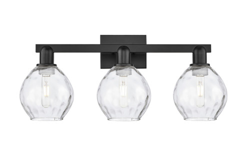 Arcadia Three Light Bath Vanity in Matte Black (405|716-3W-BK-G362)