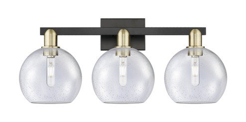 Arcadia Three Light Bath Vanity in Black Antique Brass (405|716-3W-BAB-G124-8)