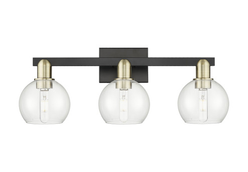 Arcadia Three Light Bath Vanity in Black Antique Brass (405|716-3W-BAB-G122-6)