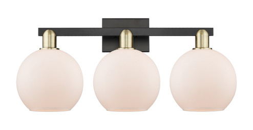Arcadia Three Light Bath Vanity in Black Antique Brass (405|716-3W-BAB-G121-8)
