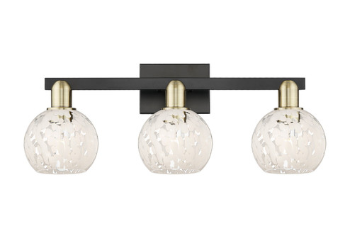 Arcadia Three Light Bath Vanity in Black Antique Brass (405|716-3W-BAB-G1216-6WM)