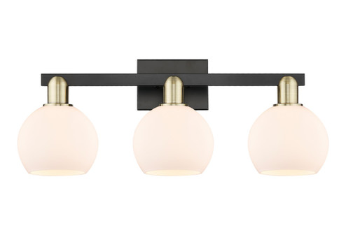 Arcadia Three Light Bath Vanity in Black Antique Brass (405|716-3W-BAB-G121-6)