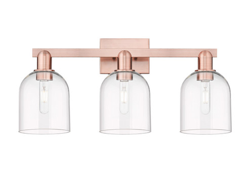 Arcadia Three Light Bath Vanity in Antique Copper (405|716-3W-AC-G558-6CL)