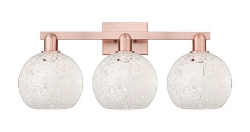 Arcadia Three Light Bath Vanity in Antique Copper (405|716-3W-AC-G1216-8WM)