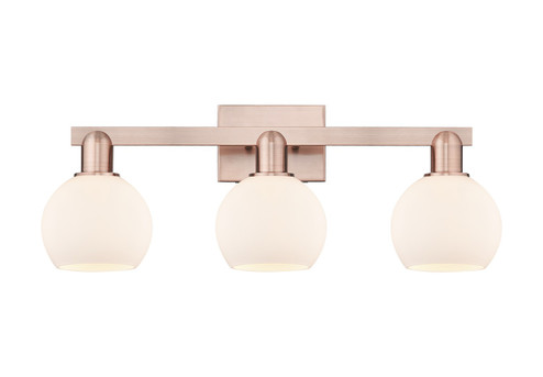 Arcadia Three Light Bath Vanity in Antique Copper (405|716-3W-AC-G121-6)