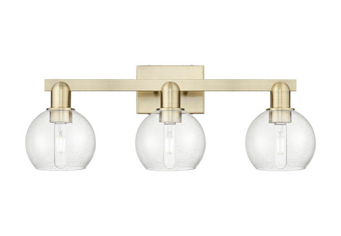 Arcadia Three Light Bath Vanity in Antique Brass (405|716-3W-AB-G124-6)