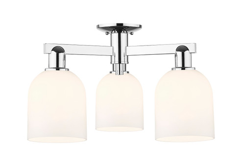 Arcadia Three Light Semi-Flush Mount in Polished Chrome (405|716-3F-PC-G558-6GWH)