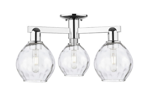 Arcadia Three Light Semi-Flush Mount in Polished Chrome (405|716-3F-PC-G362)