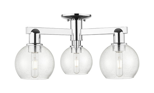 Arcadia Three Light Semi-Flush Mount in Polished Chrome (405|716-3F-PC-G124-6)