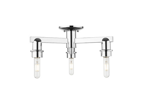 Arcadia Three Light Semi-Flush Mount in Polished Chrome (405|716-3F-PC)