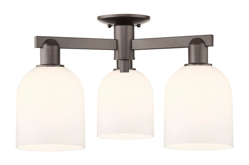 Arcadia Three Light Semi-Flush Mount in Oil Rubbed Bronze (405|716-3F-OB-G558-6GWH)
