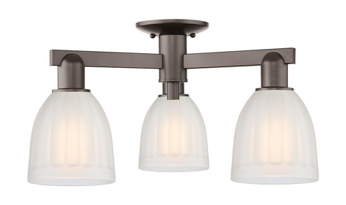 Arcadia Three Light Semi-Flush Mount in Oil Rubbed Bronze (405|716-3F-OB-G441)