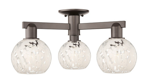 Arcadia Three Light Semi-Flush Mount in Oil Rubbed Bronze (405|716-3F-OB-G1216-6WM)
