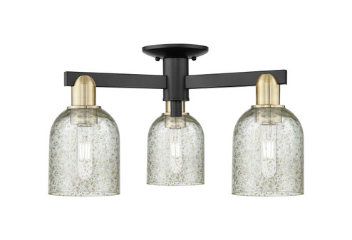 Arcadia Three Light Semi-Flush Mount in Black Antique Brass (405|716-3F-BAB-G259)