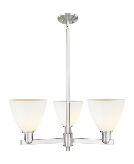 Arcadia Three Light Pendant in Satin Nickel (405|716-3CR-SN-GBD-751)