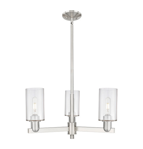 Arcadia Three Light Pendant in Satin Nickel (405|716-3CR-SN-G802)