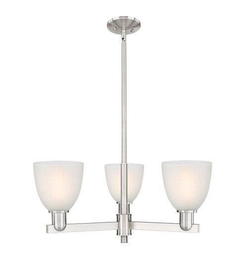Arcadia Three Light Pendant in Satin Nickel (405|716-3CR-SN-G381)