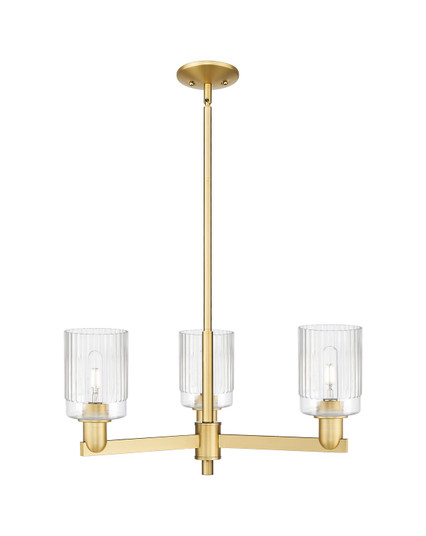 Arcadia Three Light Pendant in Satin Gold (405|716-3CR-SG-G342)