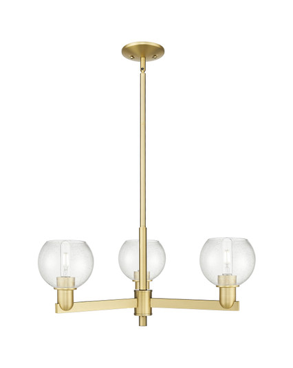 Arcadia Three Light Pendant in Satin Gold (405|716-3CR-SG-G124-6)