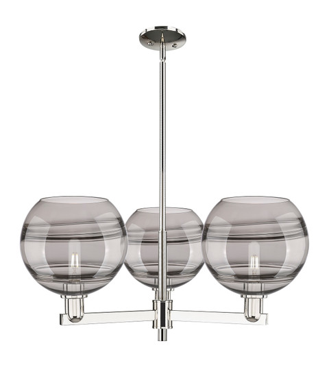 Arcadia Three Light Pendant in Polished Nickel (405|716-3CR-PN-G556-10SM)