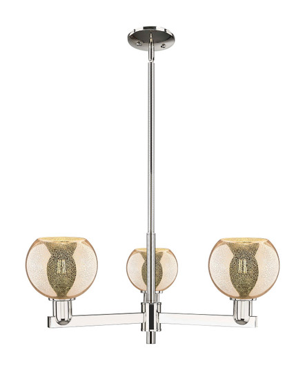 Arcadia Three Light Pendant in Polished Nickel (405|716-3CR-PN-G128-6)