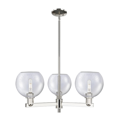 Arcadia Three Light Pendant in Polished Nickel (405|716-3CR-PN-G124-8)