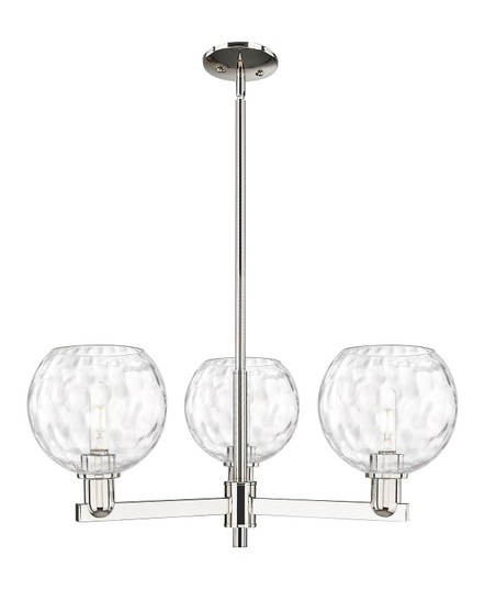 Arcadia Three Light Pendant in Polished Nickel (405|716-3CR-PN-G1215-8)