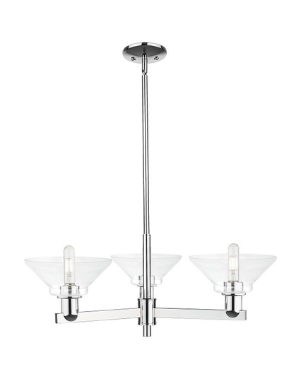 Arcadia Three Light Pendant in Polished Chrome (405|716-3CR-PC-G132)