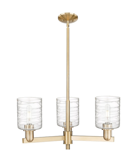 Arcadia Three Light Pendant in Champagne Bronze (405|716-3CR-CB-G1113)