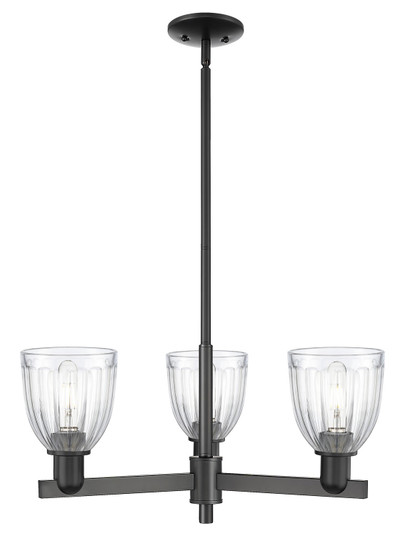 Arcadia Three Light Pendant in Matte Black (405|716-3CR-BK-G442)