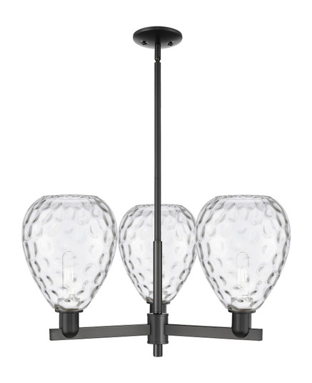 Arcadia Three Light Pendant in Matte Black (405|716-3CR-BK-G372)