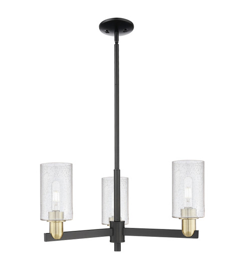 Arcadia Three Light Pendant in Black Antique Brass (405|716-3CR-BAB-G804)