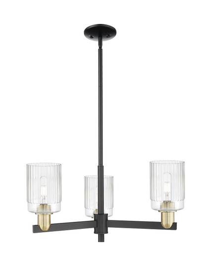 Arcadia Three Light Pendant in Black Antique Brass (405|716-3CR-BAB-G342)