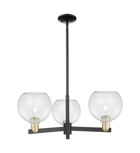 Arcadia Three Light Pendant in Black Antique Brass (405|716-3CR-BAB-G122-8)