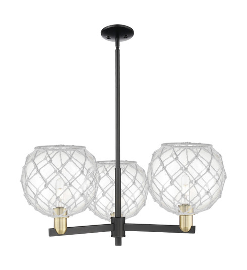 Arcadia Three Light Pendant in Black Antique Brass (405|716-3CR-BAB-G122-10RW)