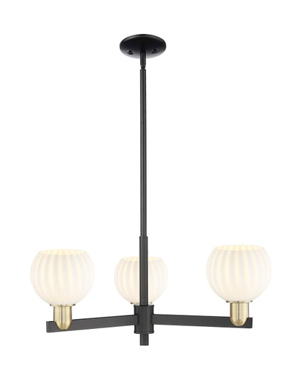 Arcadia Three Light Pendant in Black Antique Brass (405|716-3CR-BAB-G1217-6WV)