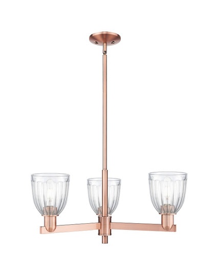 Arcadia Three Light Pendant in Antique Copper (405|716-3CR-AC-G442)