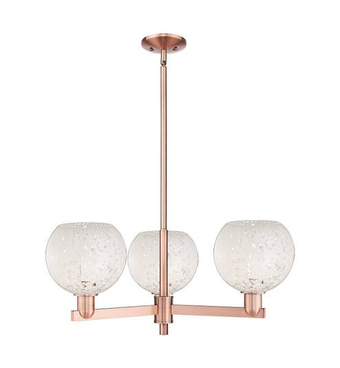 Arcadia Three Light Pendant in Antique Copper (405|716-3CR-AC-G1216-8WM)