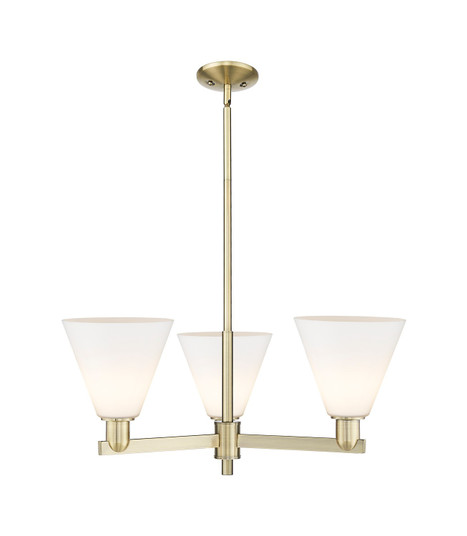 Arcadia Three Light Pendant in Antique Brass (405|716-3CR-AB-GBC-81)