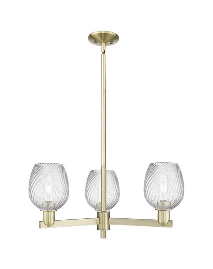 Arcadia Three Light Pendant in Antique Brass (405|716-3CR-AB-G292)