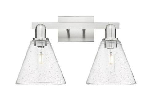 Arcadia Two Light Bath Vanity in Brushed Satin Nickel (405|716-2W-SN-GBC-84)