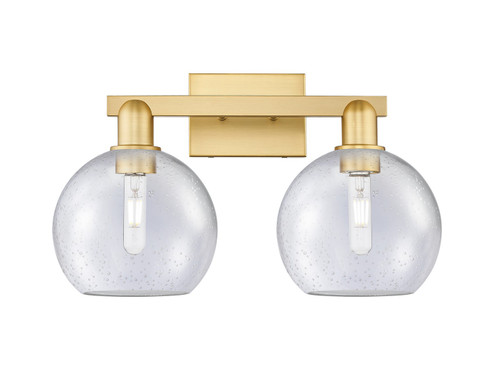 Arcadia Two Light Bath Vanity in Satin Gold (405|716-2W-SG-G124-8)