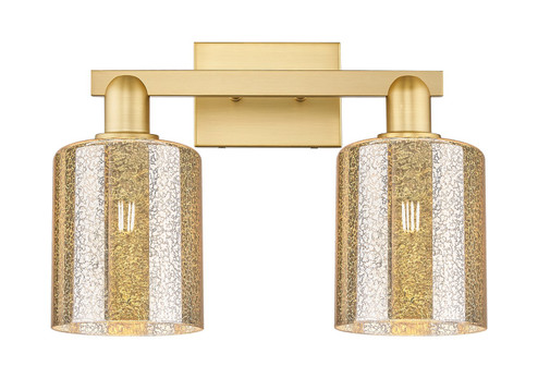 Arcadia Two Light Bath Vanity in Satin Gold (405|716-2W-SG-G116)